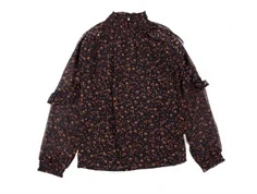 Creamie bluse flower dobby black